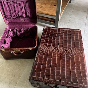 Crocodile suitcase sale