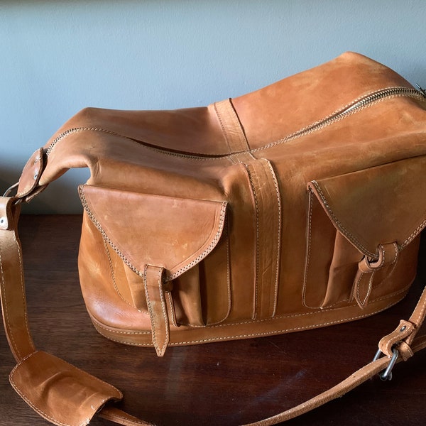 Real Leather weekender bag