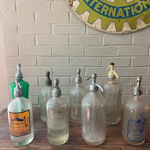 Vintage Siphon Seltzer Bottles