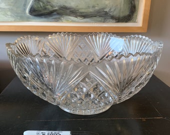 Vintage EAPG Huge Pressed Glass Bowl