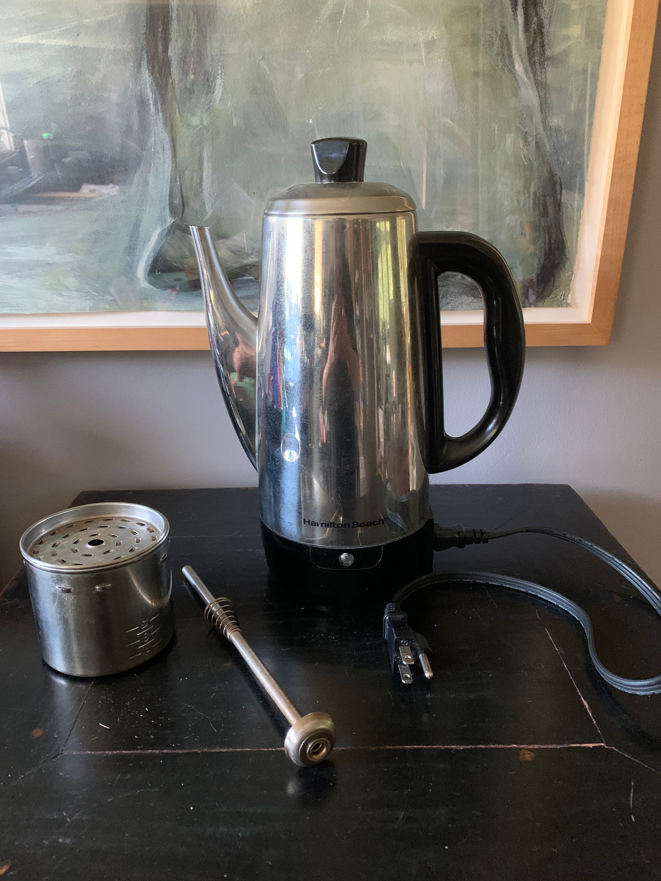 Hamilton Beach Stainless Steel Percolator Coffee Maker, 2-12 cup