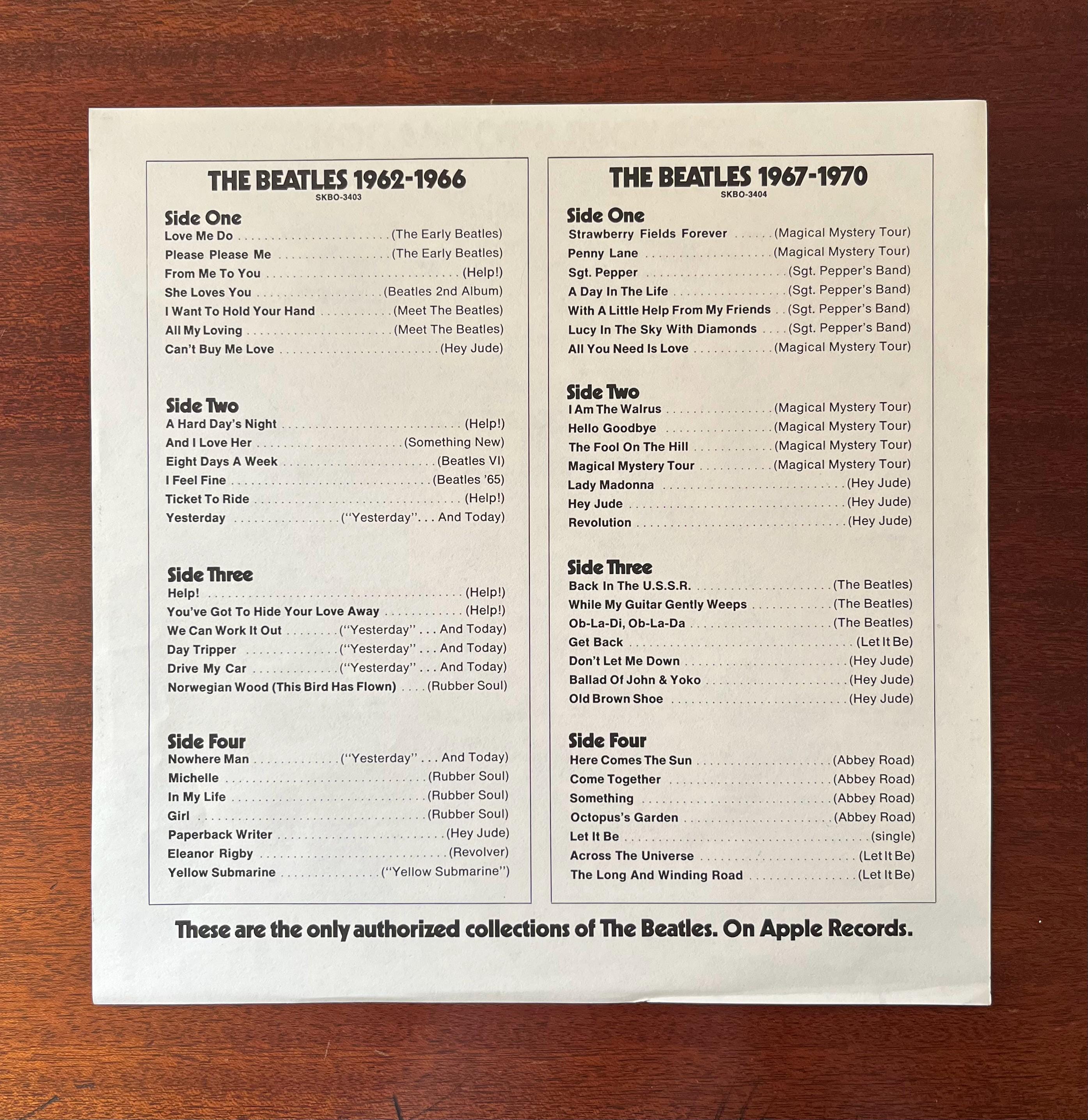The Beatles / 1967-1970 - Blue Album - Vintage Vinyl Record LP