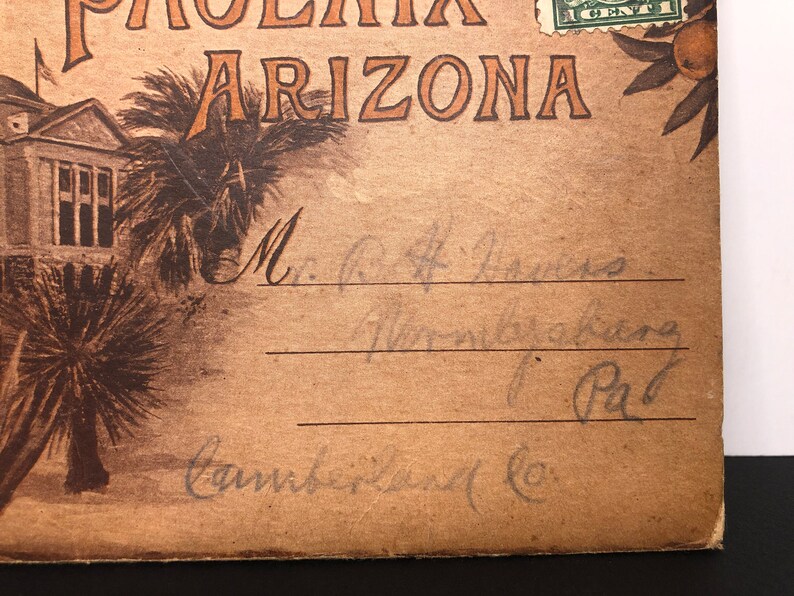 Phoenix Arizona Souvenir Folder Vintage Postcard Etsy