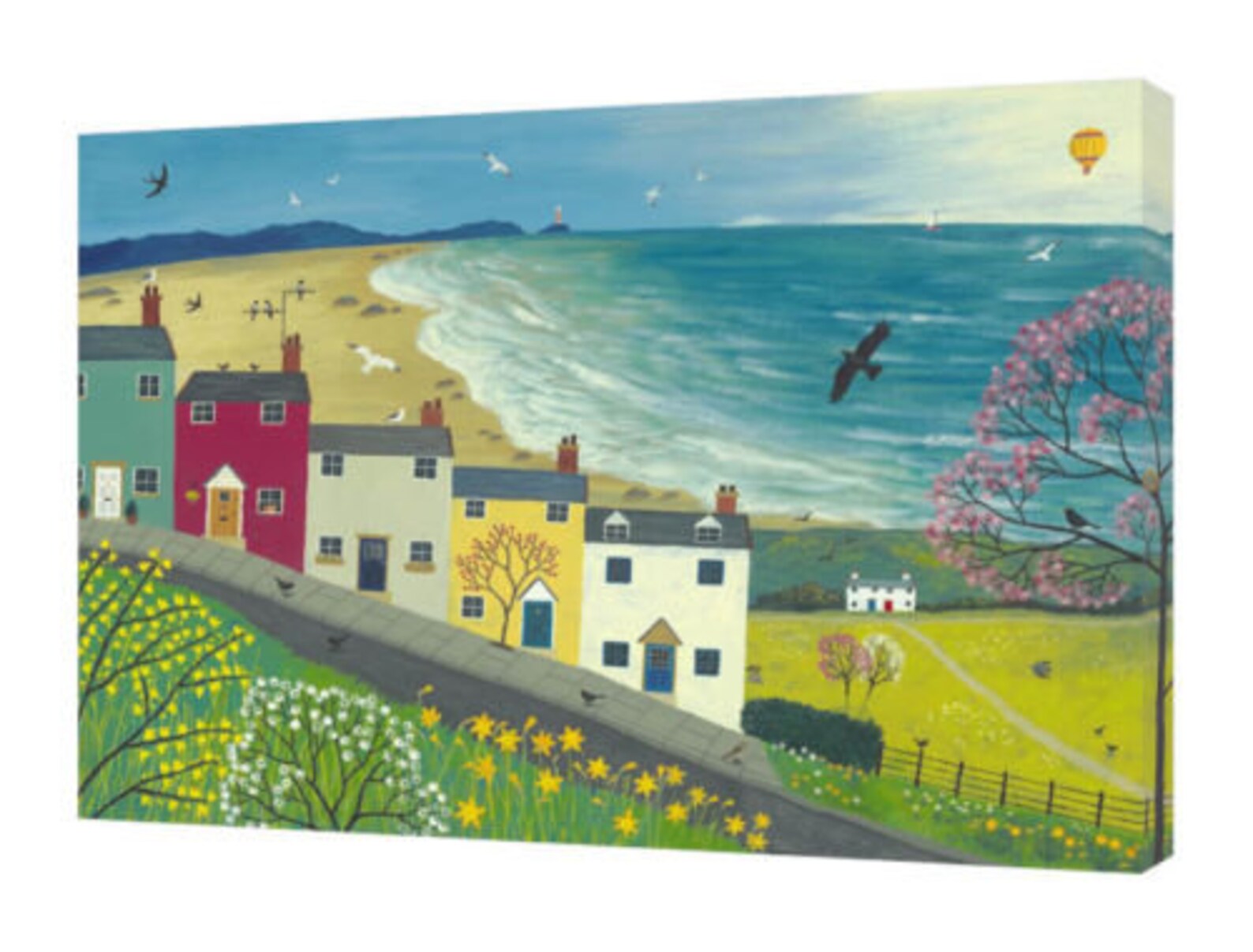 Jo Grundy canvas wall art 60 x 80 x 4 cm Spring is in the Etsy