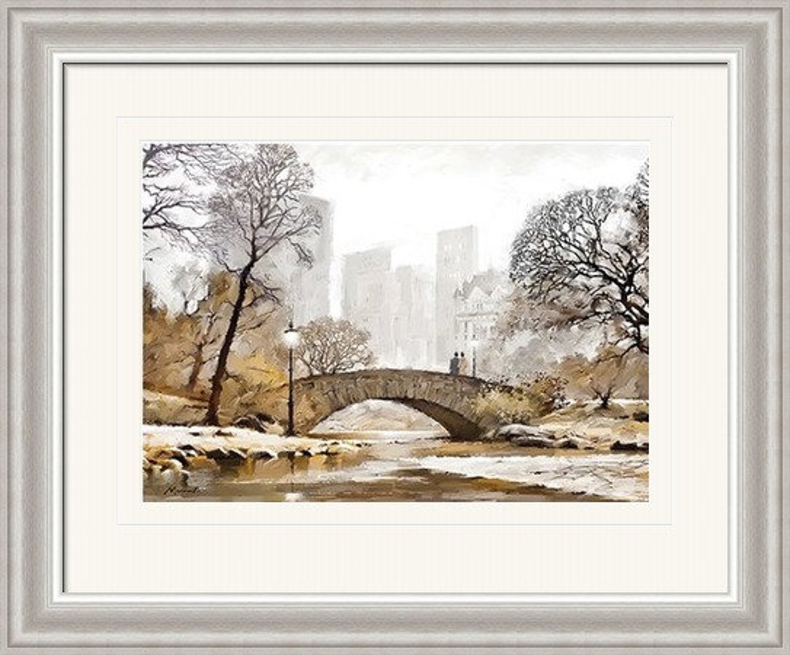 Richard Macneil Mounted Framed Print Gapstow Bridge 30 X Etsy UK