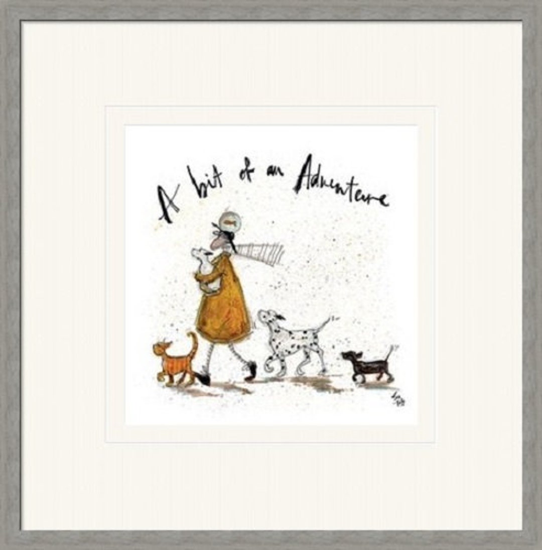 SAM TOFT Mounted Framed Print A Bit of an Adventure 30 X 30 Cm Print 3