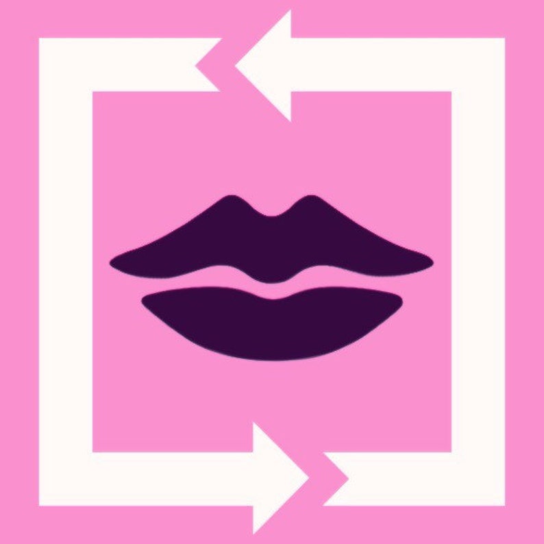 Kiss Sticker Ermes Costello Etsy