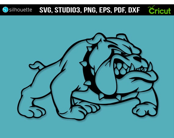 Bulldog SVG Cricut Silhouette Studio Separate layers | Etsy