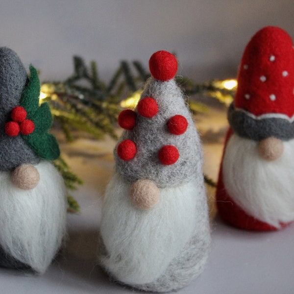 Needle Felted Gnomes Etsy