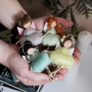 Pastel Felt Fairy Ornaments - Soft and Dreamy Décor