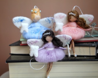 Felt Tooth Fairy doll Fairy ornaments nursery decor child loss tooth