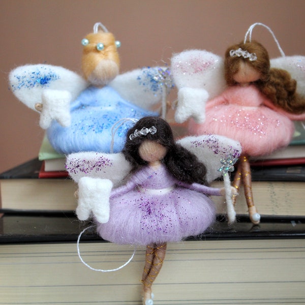 Felt Tooth Fairy doll Fairy ornaments nursery decor child loss tooth