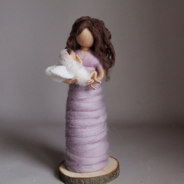 Felted figures mommy and loss baby Miscarriage gift baby loss