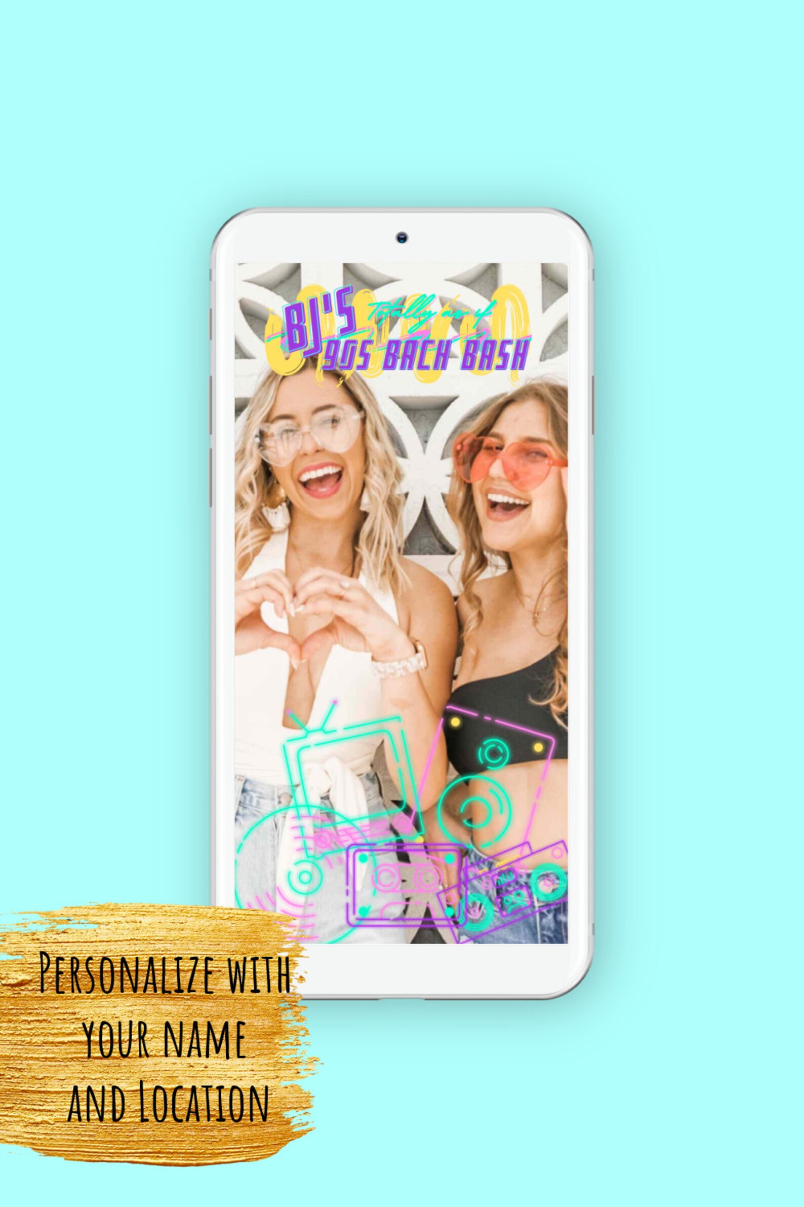 90s Bachelorette SnapChat Filter Bachelorette SnapChat Etsy