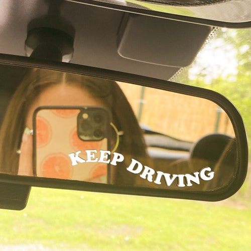 Flower Decal Car Mirror Decal Rear View Mirror Sticker Etsy