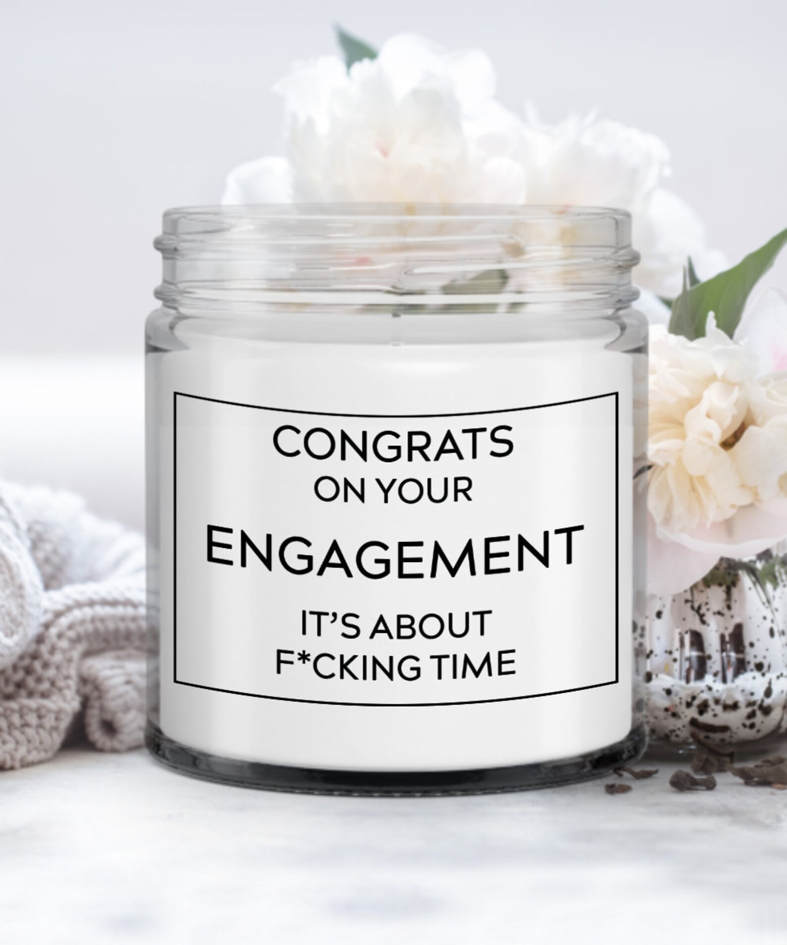 Funny Engagement Candle Funny Engagement Gift Idea Funny Etsy UK
