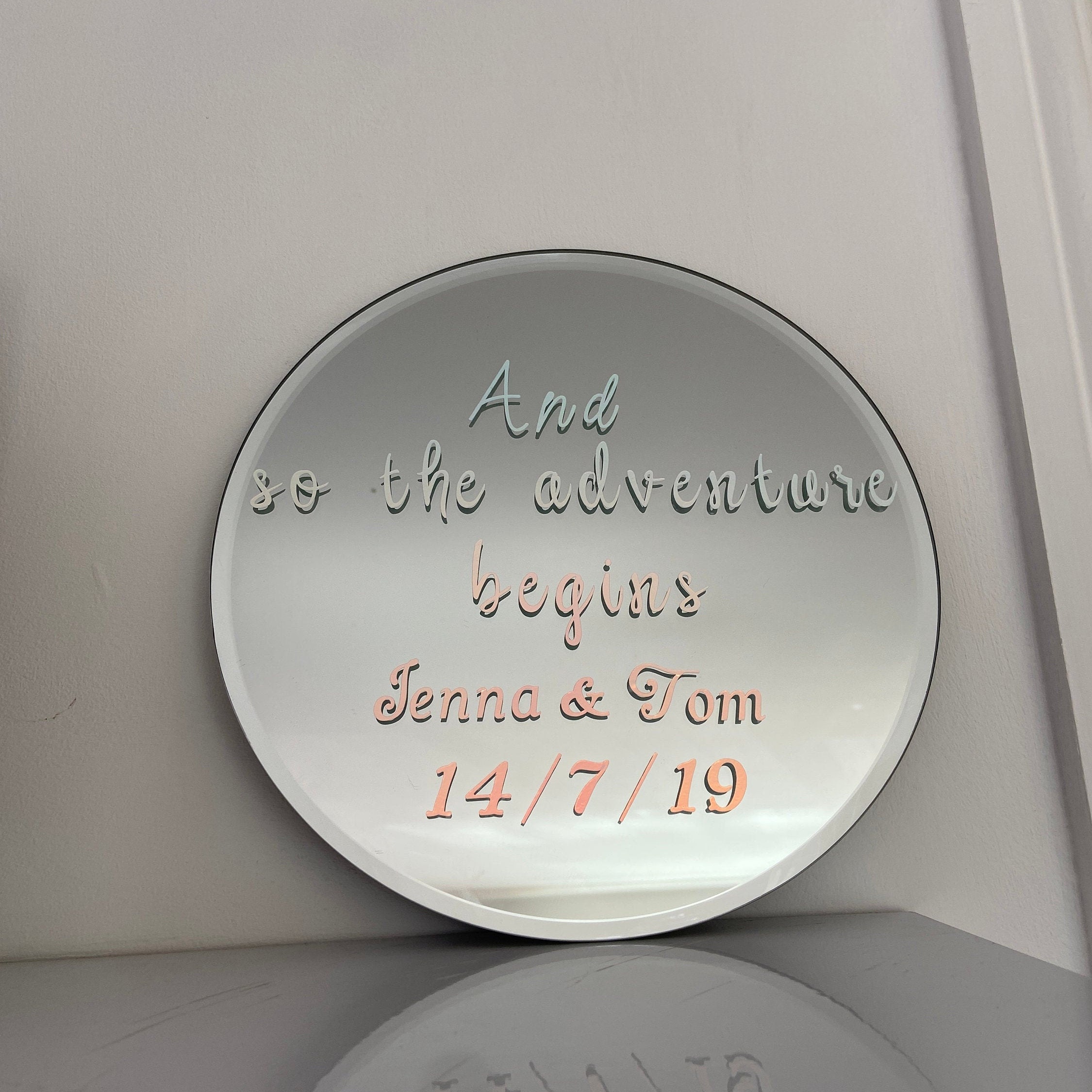 Personalised Mirror Decal, Mirror Decor, Vinyl Sticker Decor Etsy UK