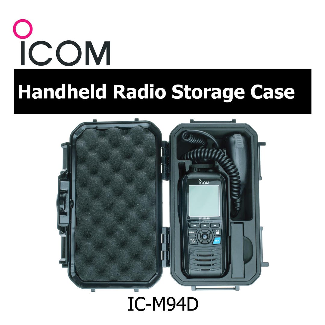 Icom IC-M94D Portable Handheld Marine VHF Radio Custom Storage ...