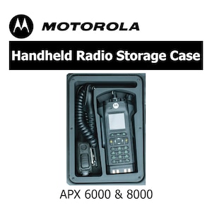 Motorola APX 6000 & 8000 Portable Handheld Radio Custom Storage / Carrying Case