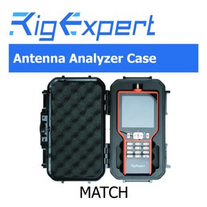 RigExpert MATCH Antenna Analyzer Storage Form Fitted Waterproof Lockable Storage Carrying Case