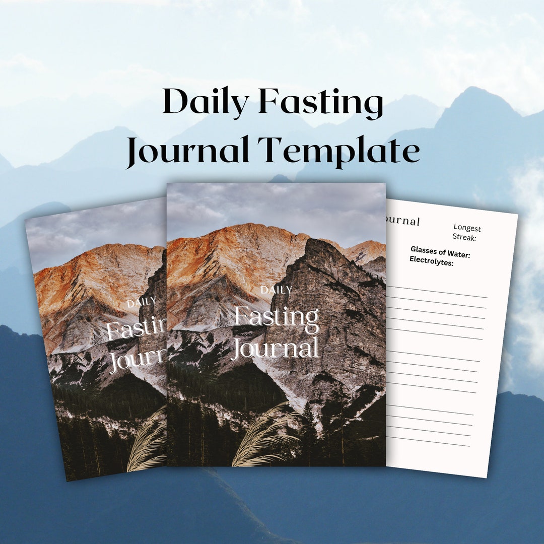 Daily Fasting Journal Template PDF - Etsy