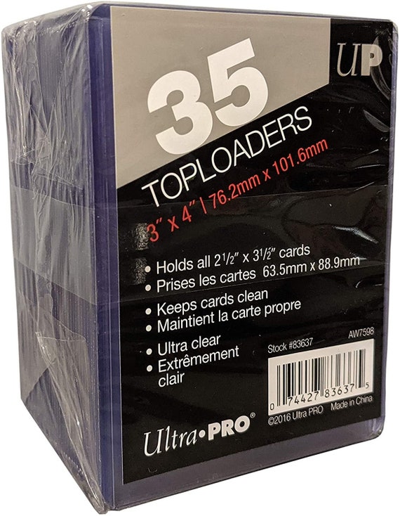 Ultra PRO Toploader Con Bordo Viola 3x4 Da 25 Carati. - Caricatori Dall Per Carte Con Custodie Per Carte Protegge Carte Da Baseball Ordina Carte E Carte Collezionabili Da Collezione Si Abbina 0