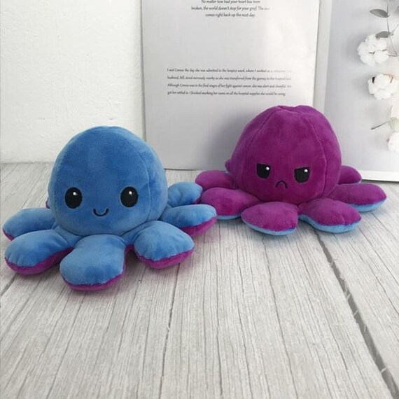 Octopus Plushy purple/blue | Etsy