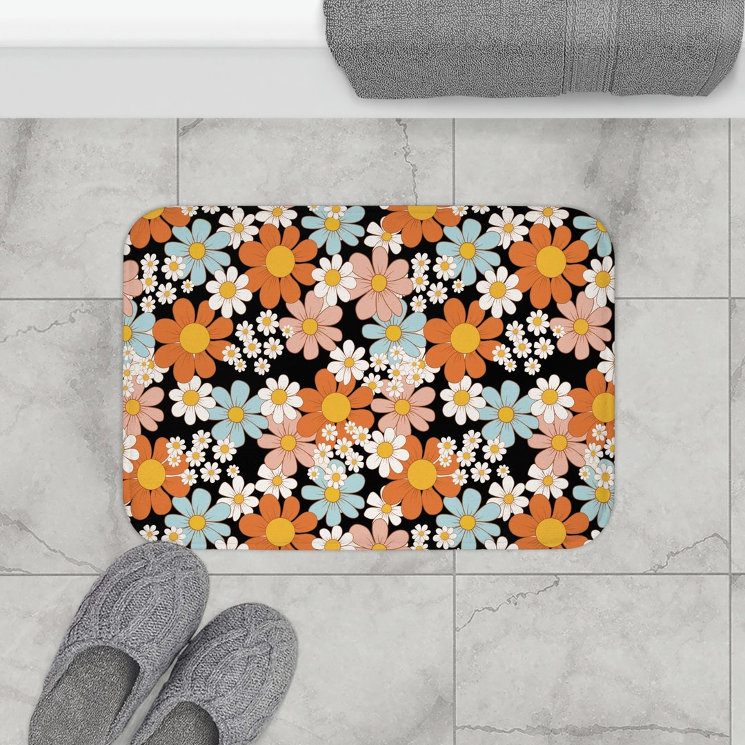 Cottagecore Floral Bath Mats Floral Summer Accessories Etsy