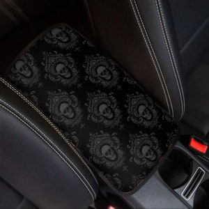 Gothic Skulls Car Seatbelt Pads Set of 2 | Goth Car Accessories | Matching Car Accessories   Seat Cover License