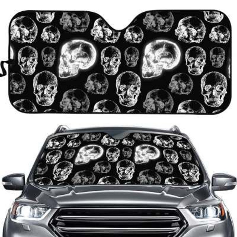 Emo Gothic Metal Skull License Plate Frame Goth Car Etsy