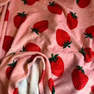 Strawberry Plush Blanket