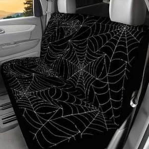 Goth Spiderweb Back Seat Car Cover