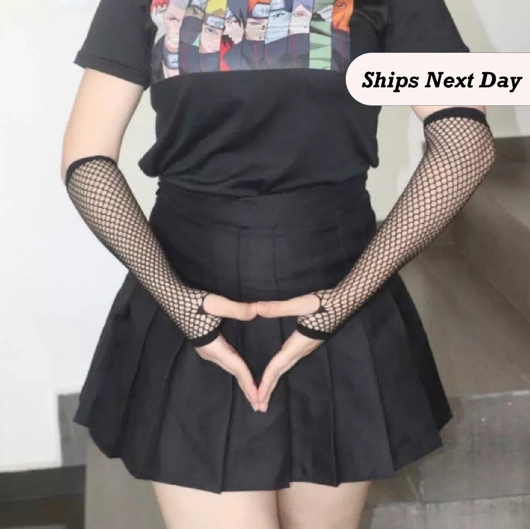 Gloves Fingerless Black Gloves Egirl Eboy Emo Fashion Etsy