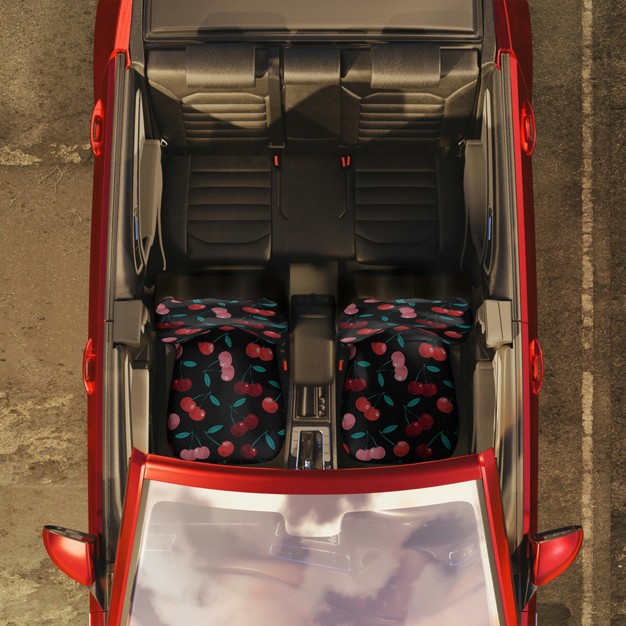 Black Cherries Car Seat Covers