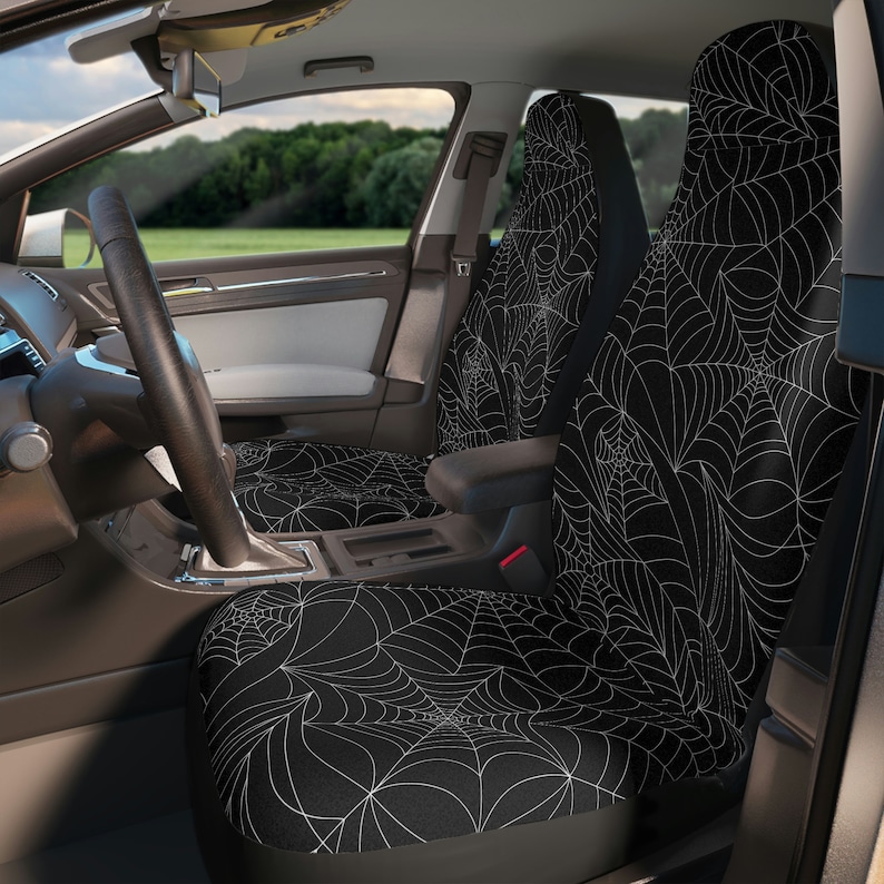 Goth Spiderweb Car Accessories image 1