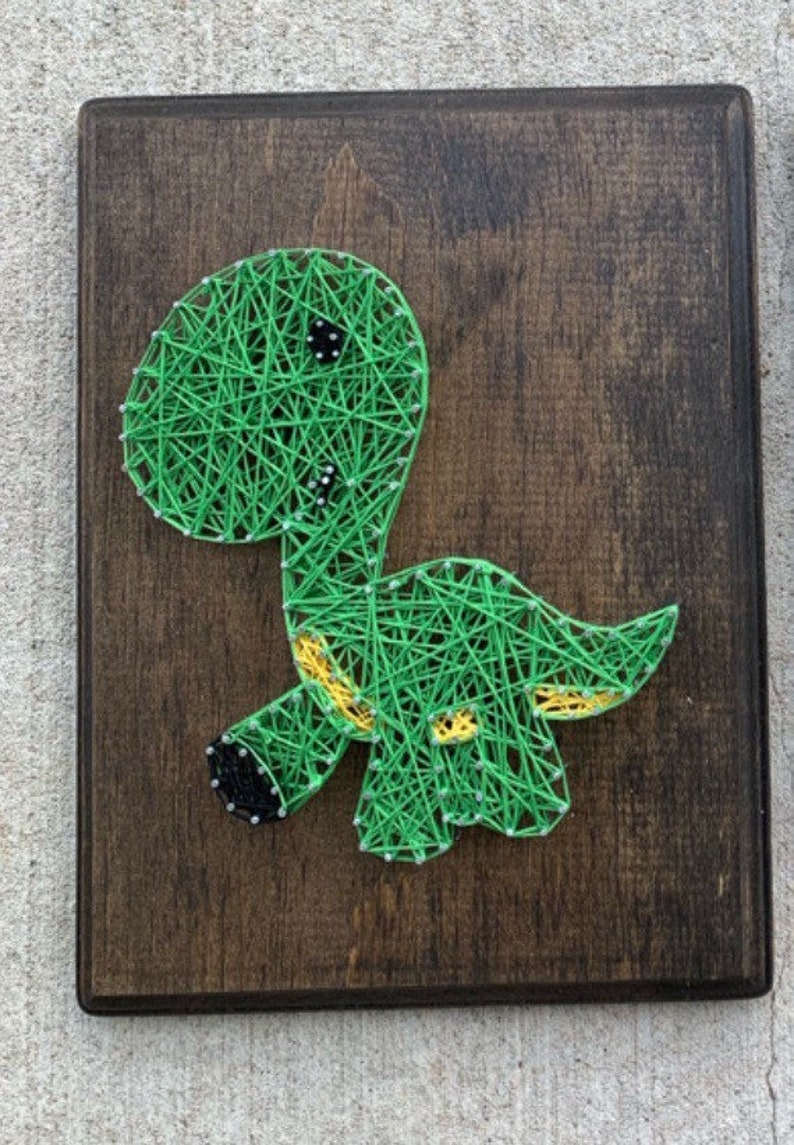 Dinosaur String Art Etsy
