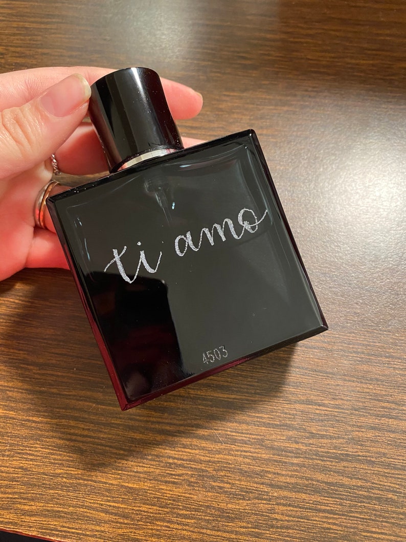 Engraved Perfume Bottle Etsy