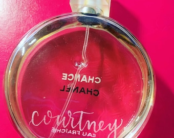Engraved Perfume Bottle -  UK