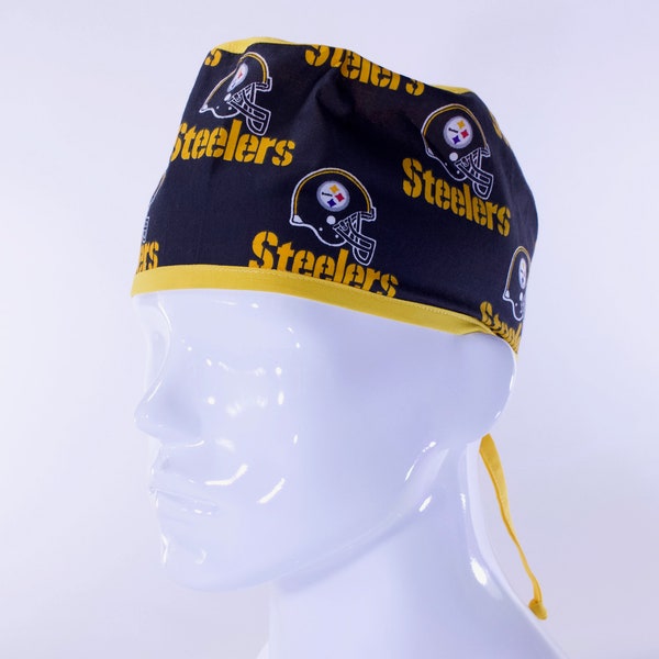 Surgical Scrub Cap in Steelers