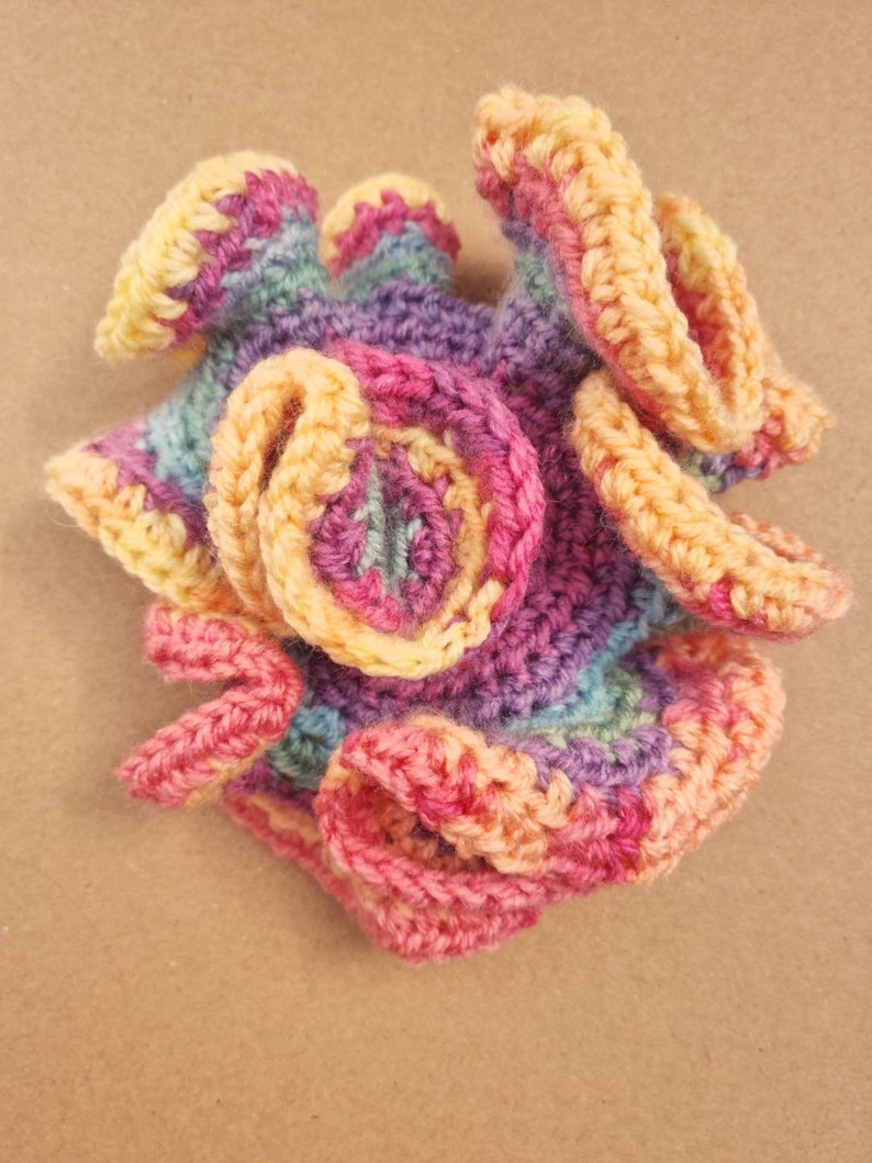 Rainbow Crochet Fidget Toy Hyperbolic Mobius Fidget Crochet Etsy UK