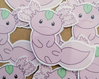 Cute axolotl stickers, axolotl gifts for her, axolotl laptop stickers