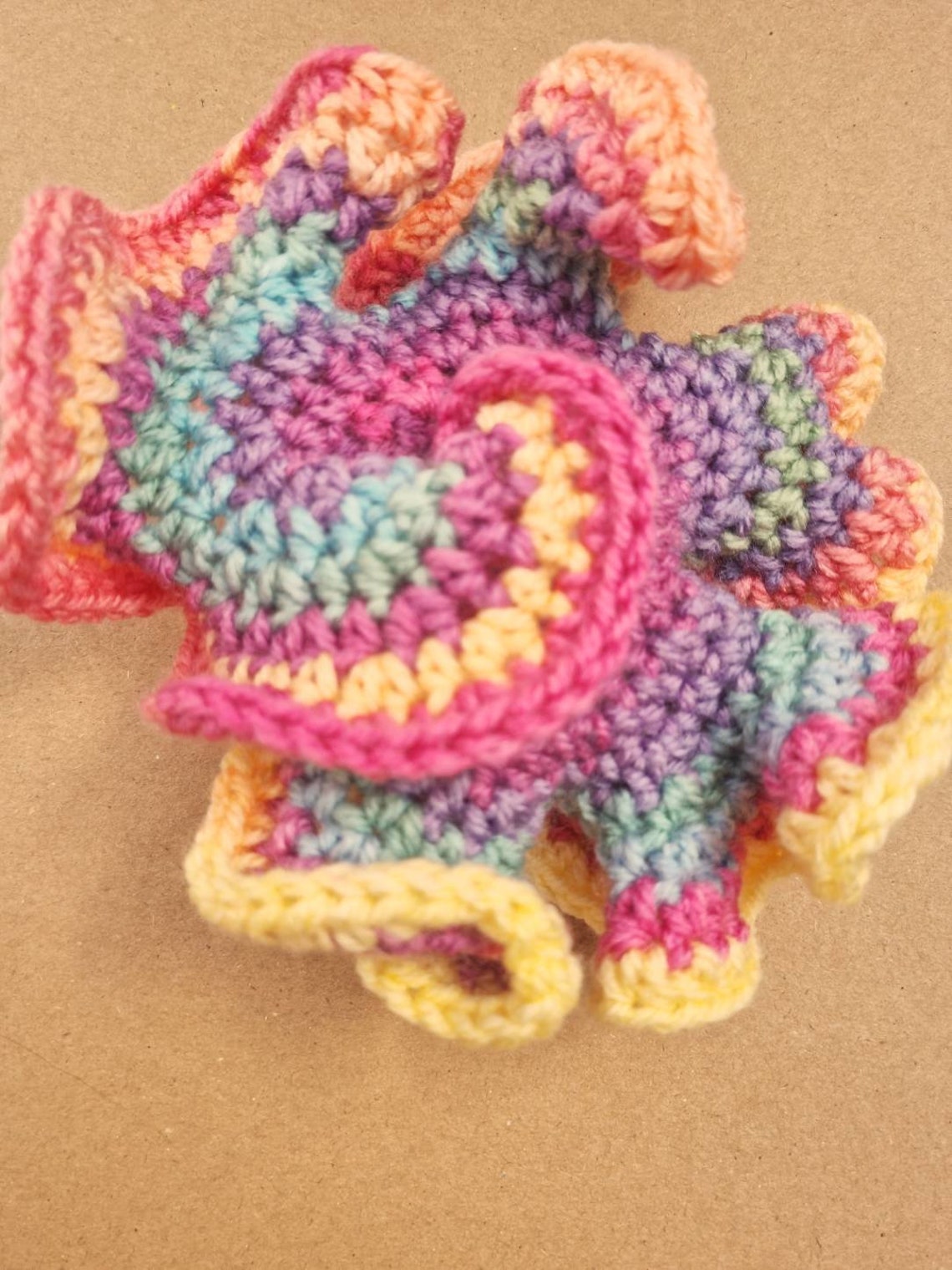 Rainbow Crochet Fidget Toy Hyperbolic Mobius Fidget Crochet Etsy UK