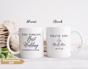 Best Wedding Coordinator Mug, Thank you gift for wedding planner,custom wedding coordinator gift, wedding vendor gift, event planner mug