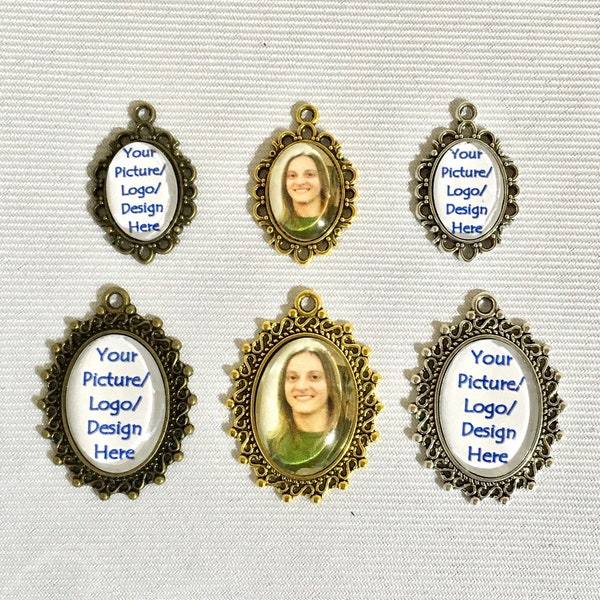 ADD-ON Photo Charm (if adding to another item from this shop in same order), Memory Charm, Custom Picture Charm, Personalized Photo Cabochon