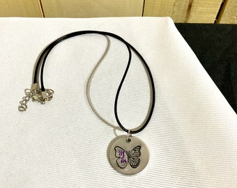 Personalized Metal Stamped Necklace, Custom Stamped Tag Necklace, Hand Stamped Tag, Handstamped Necklace, Personalized Stamped Necklace