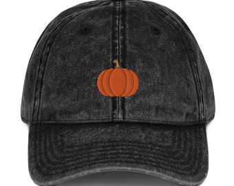 Kürbis-Hut | Vintage Baseball Kappe | Kürbis-Halloween-Hut | Herbstlich Baumwoll Twill Cap