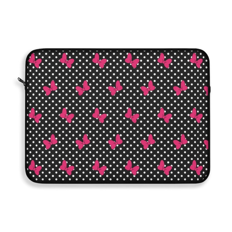 Minnie Mouse Polka dot Bows Laptop SleeveDisney Accessory BagMinnie Bows