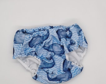 Schwimmwindel, Schwimmhose, Newborn, Badelycra Wale Badehose Windeln