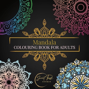 Mandala Colouring Book Printable – 20 Intricate Mandala Designs | Digital Download PDF + PNG | Mindful Art for Adults & Teens