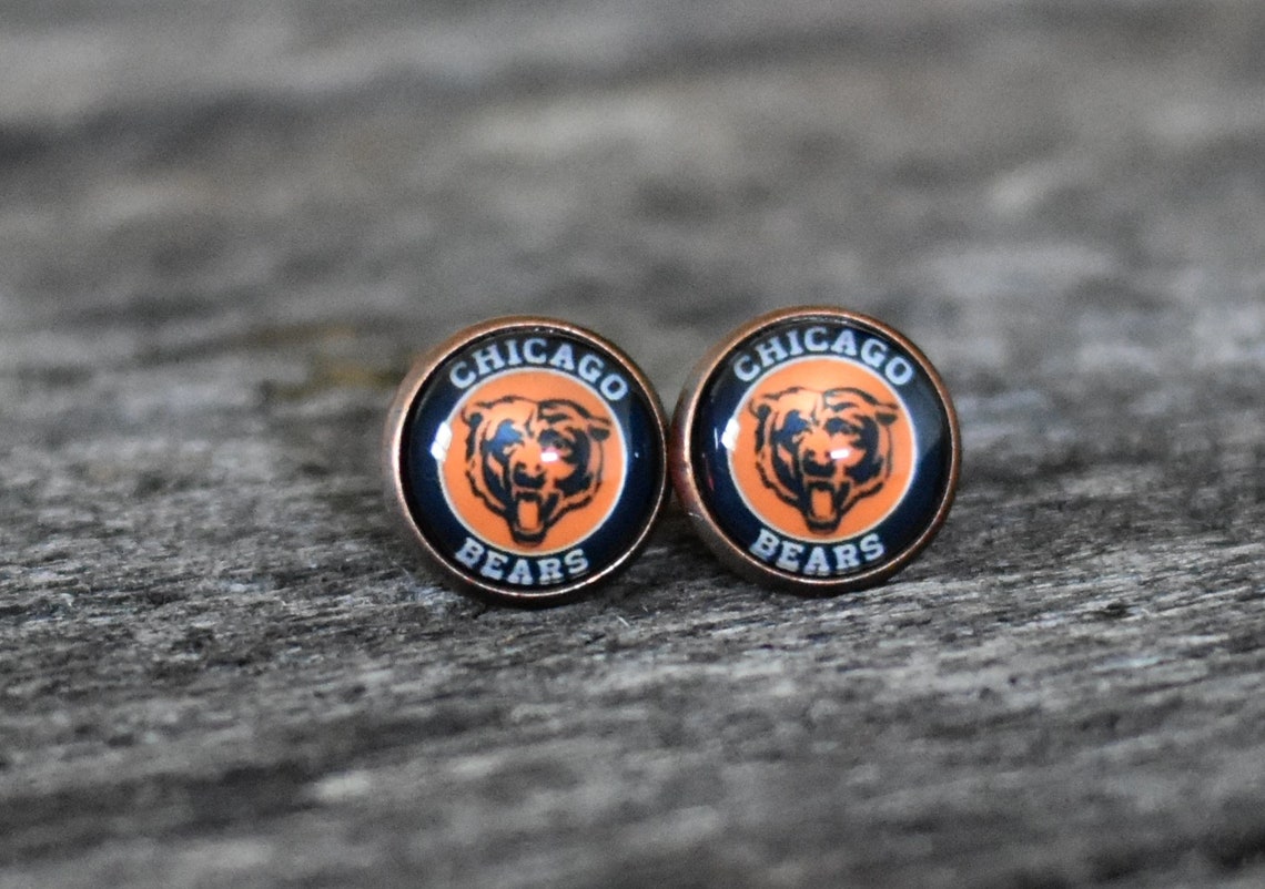 Chicago Bears Earrings Etsy